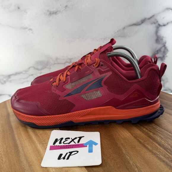 Women’s size 9 - ALTRA Lone Peak 7 Poppy Red Trail Running Zero Drop Shoes - Picture 1 of 10